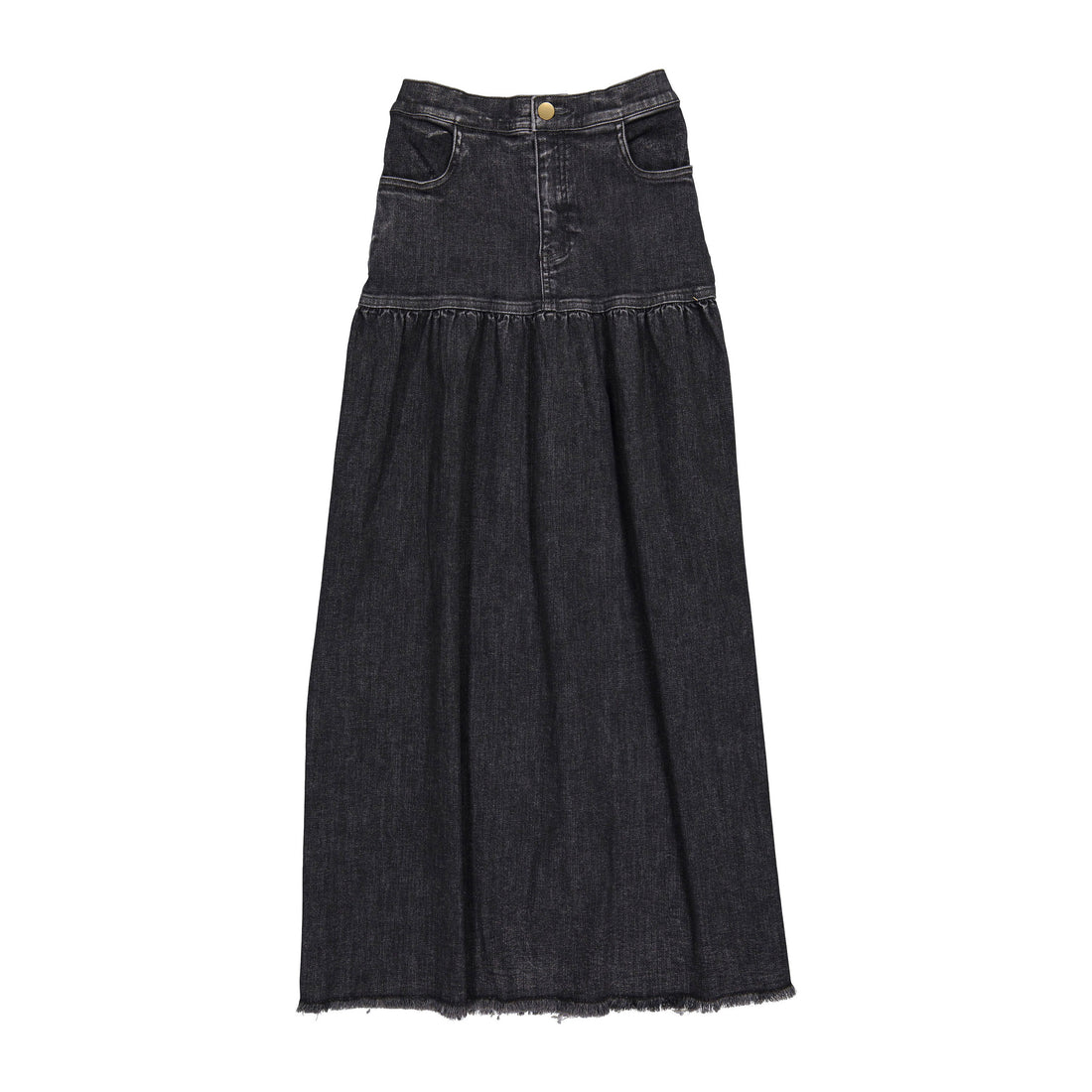 FYI Black  Denim Drop Waiste Skirt