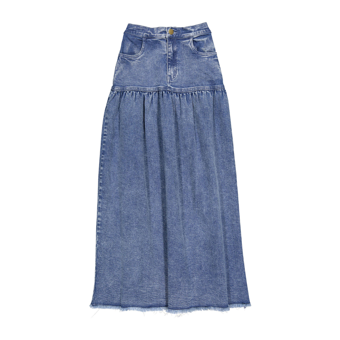 FYI Blue Denim Drop Waiste Skirt