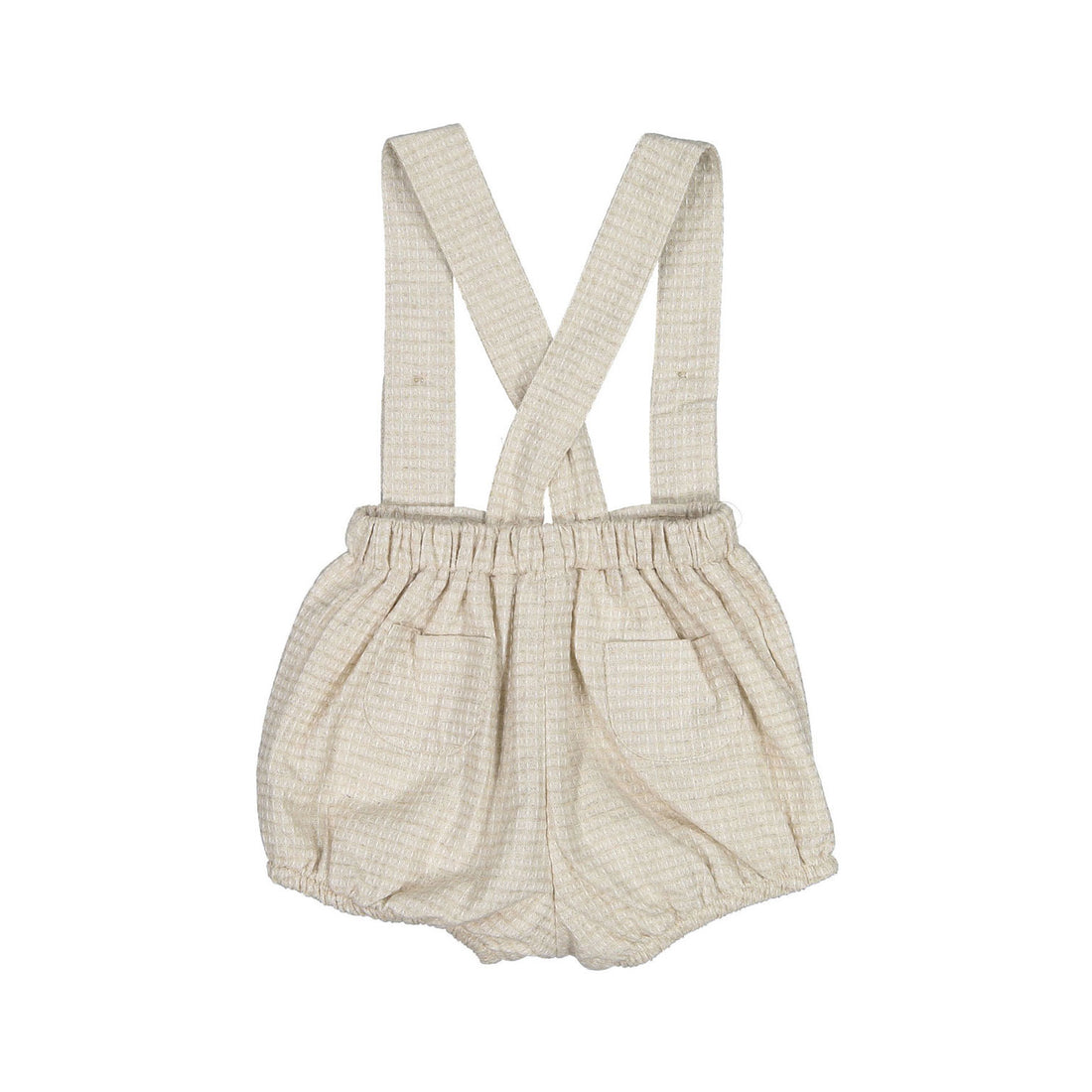 Nueces Beige Textured Suspender Bloomer