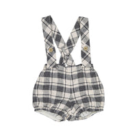 Nueces Black Plaid  Suspender Bloomer