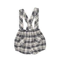 Nueces Black Plaid  Suspender Bloomer