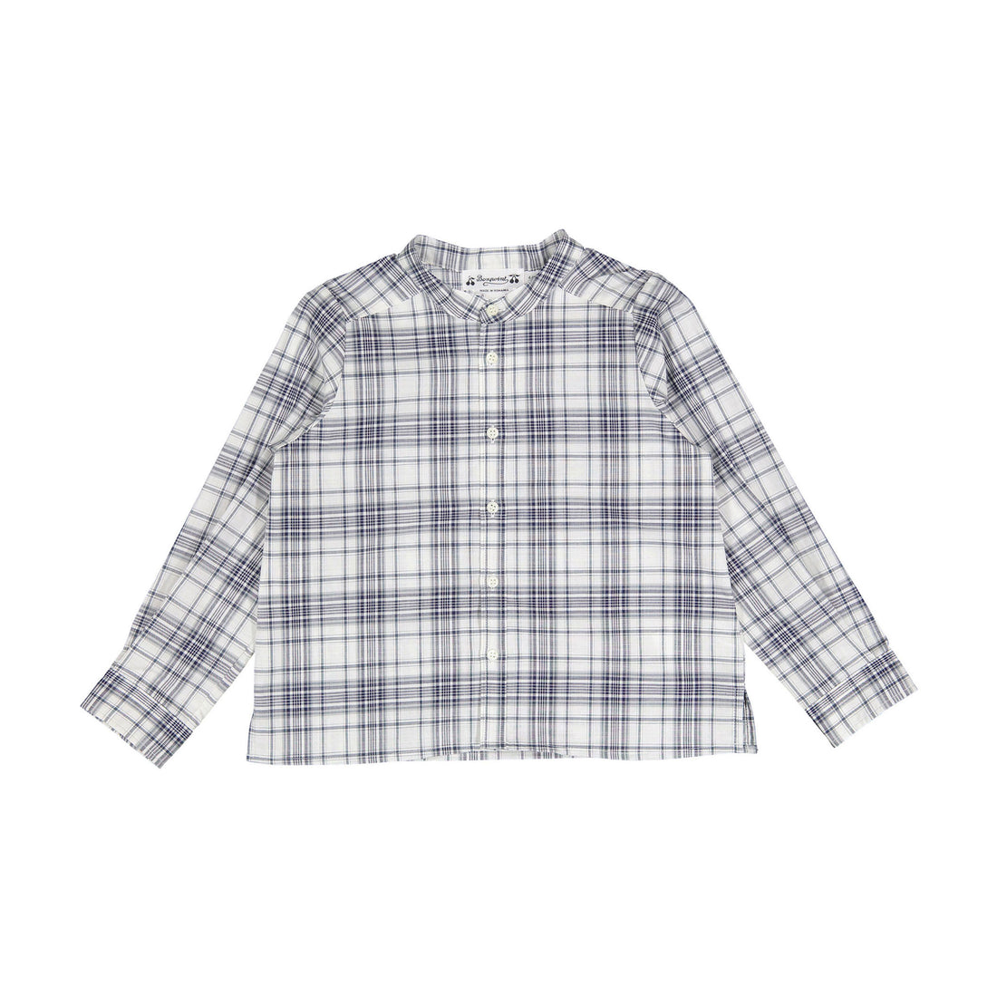 Bonpoint Blue Plaid Floriant Shirt