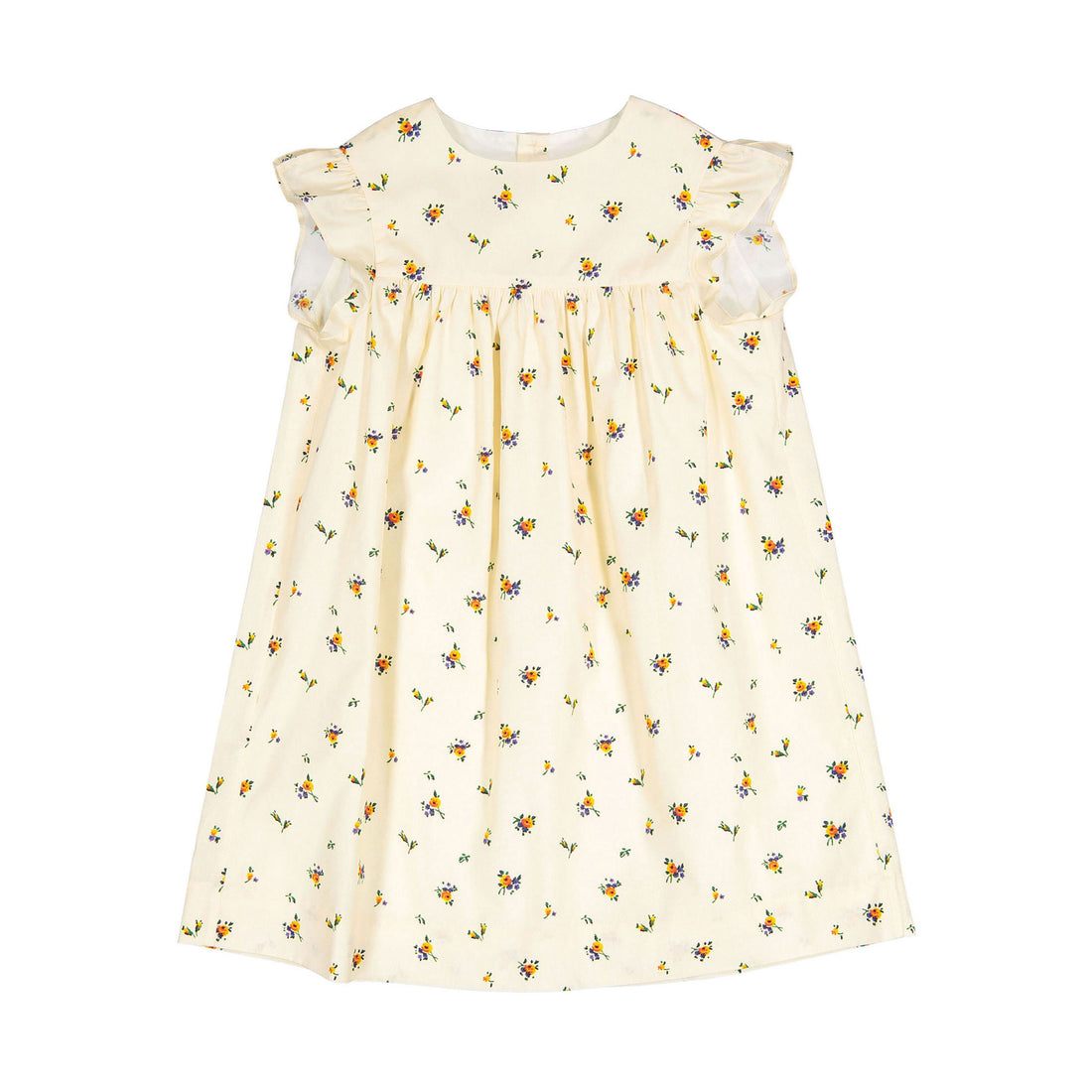 Bonpoint Floral Beige Pink Angie Dress