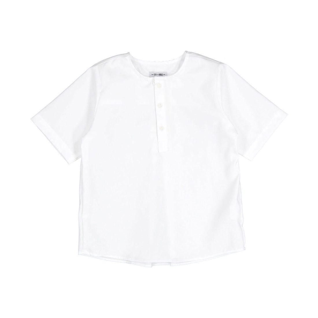 Boys and Arrows White Basic Short Sleeve Tunic