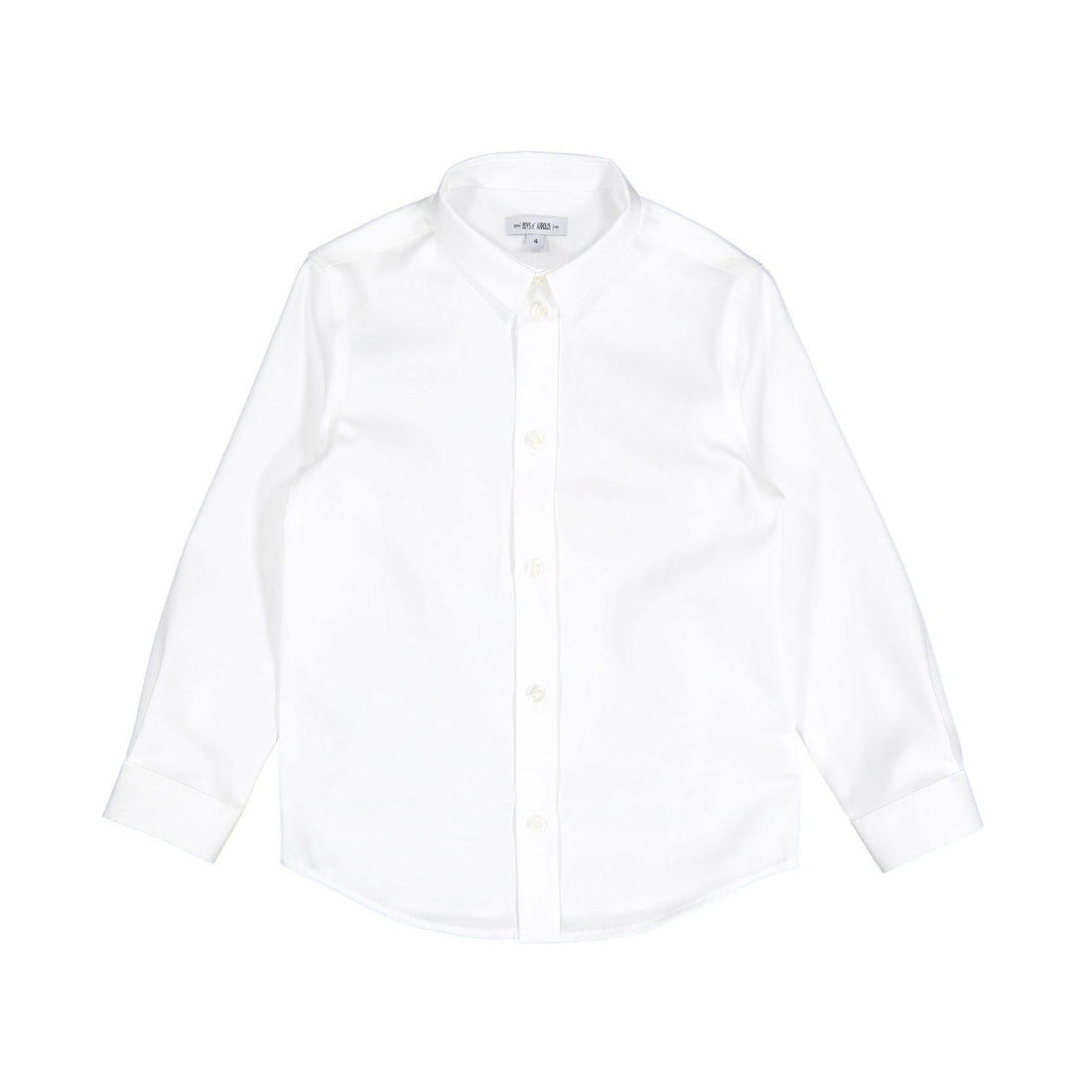 Boys and Arrows White Basic Long Sleeve Shirt