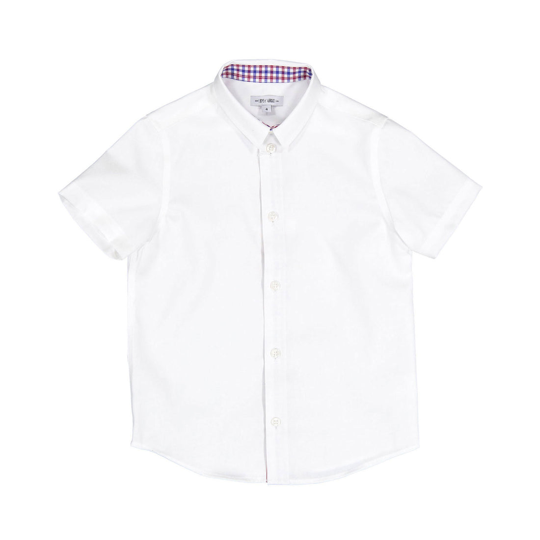 Boys and Arrows White/Burgundy Checkered Shirt