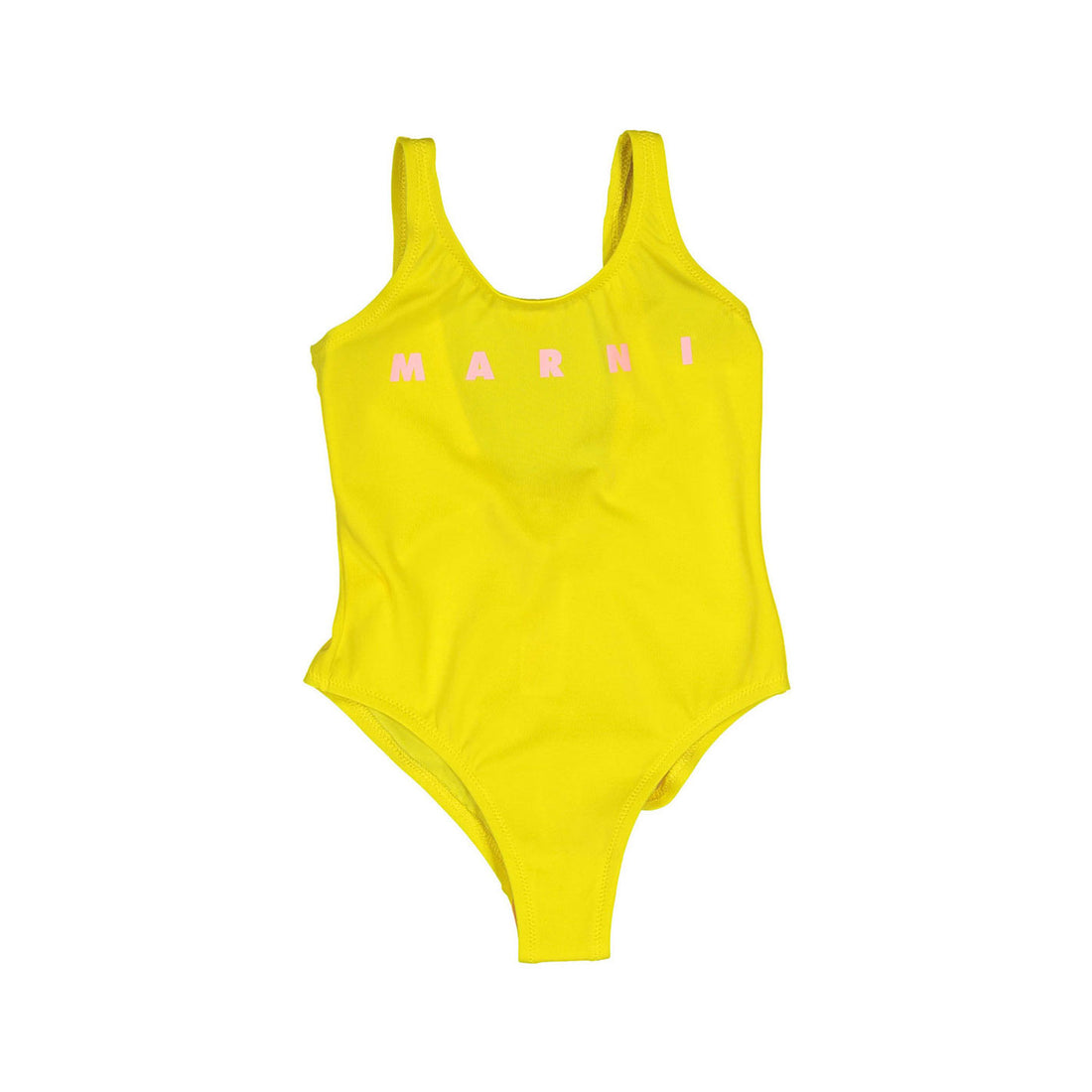 Marni Yellow Logo Swimsuit