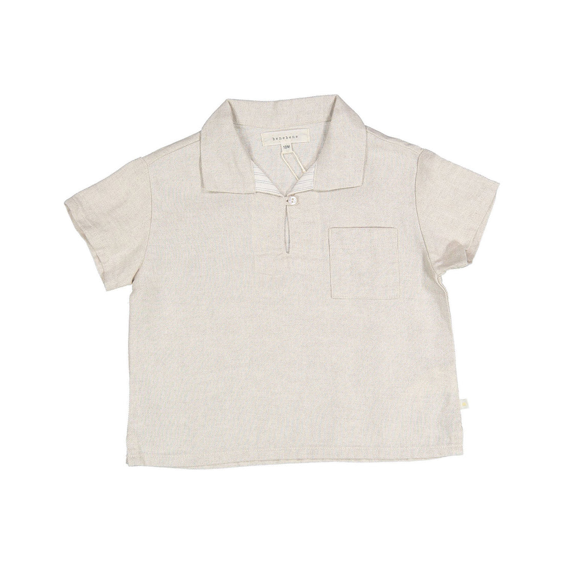 Bene Bene Natural Linen Blend Baby Shirt