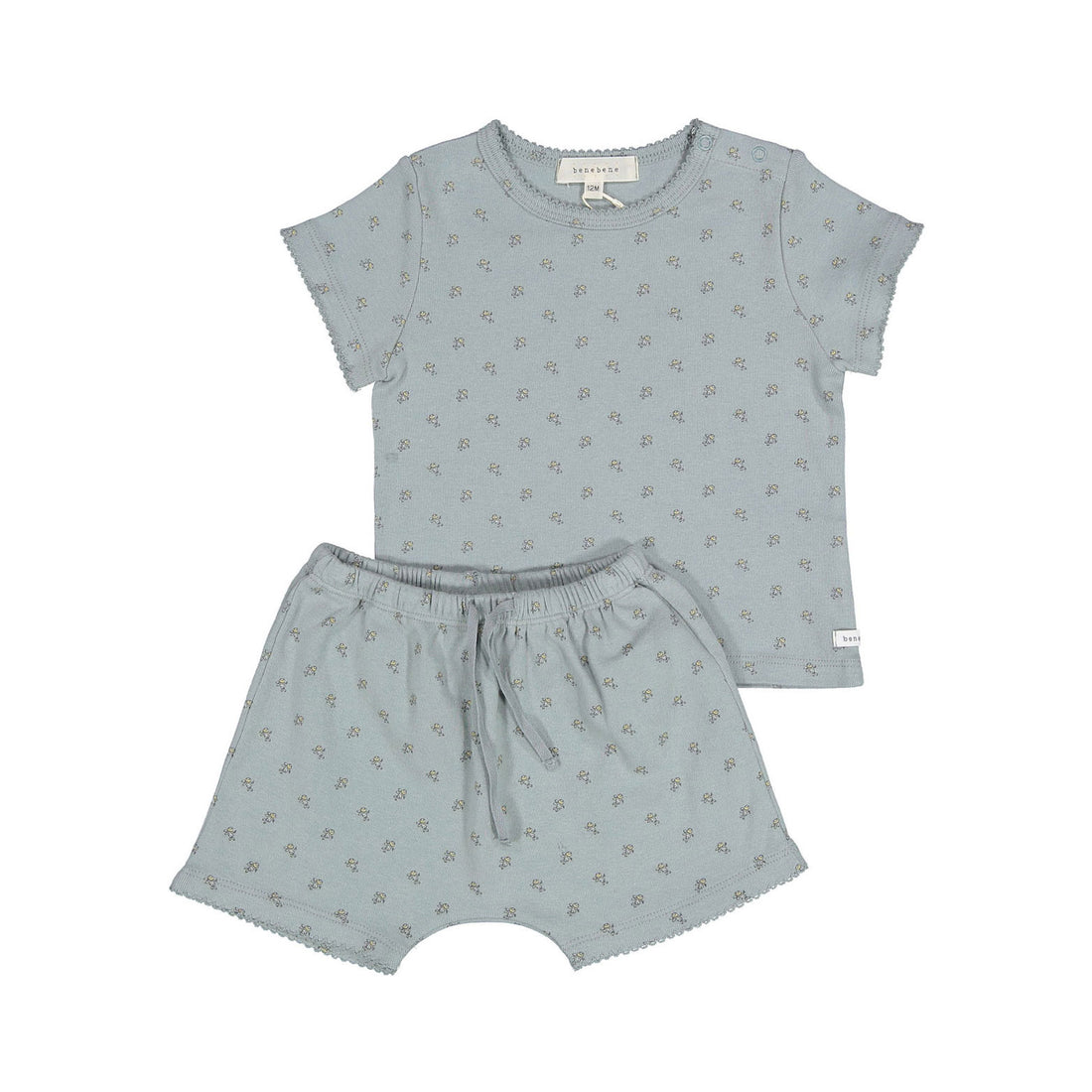 Bene Bene Grayish Blue Berry Pincoat Baby Set