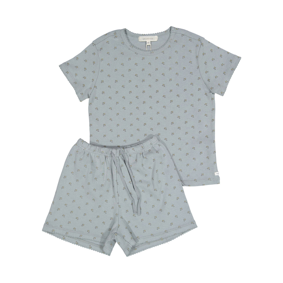 Bene Bene Grayish Blue Berryberry Pincoat Twinset