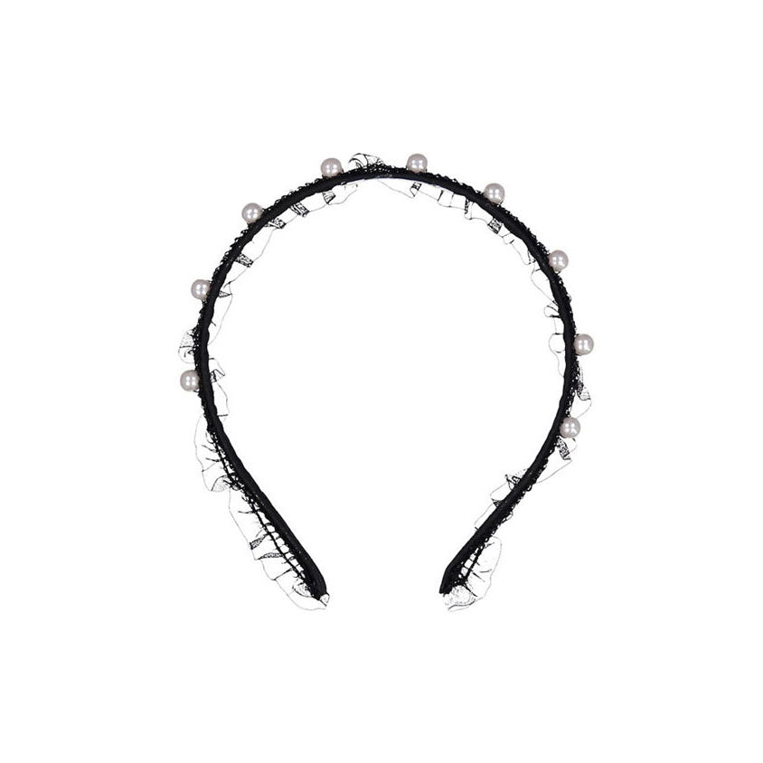Bene Bene Black Pearl Frill Headband