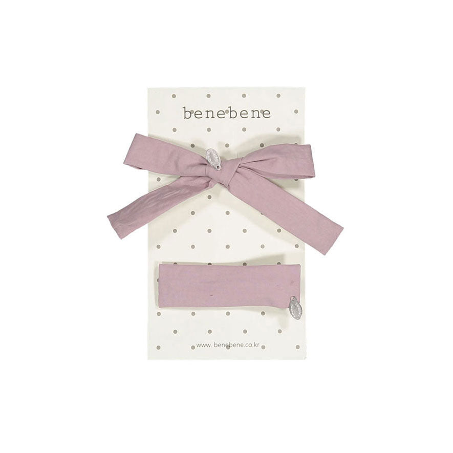 Bene Bene Grayish Lavender Beloved Ribbon Pin Set