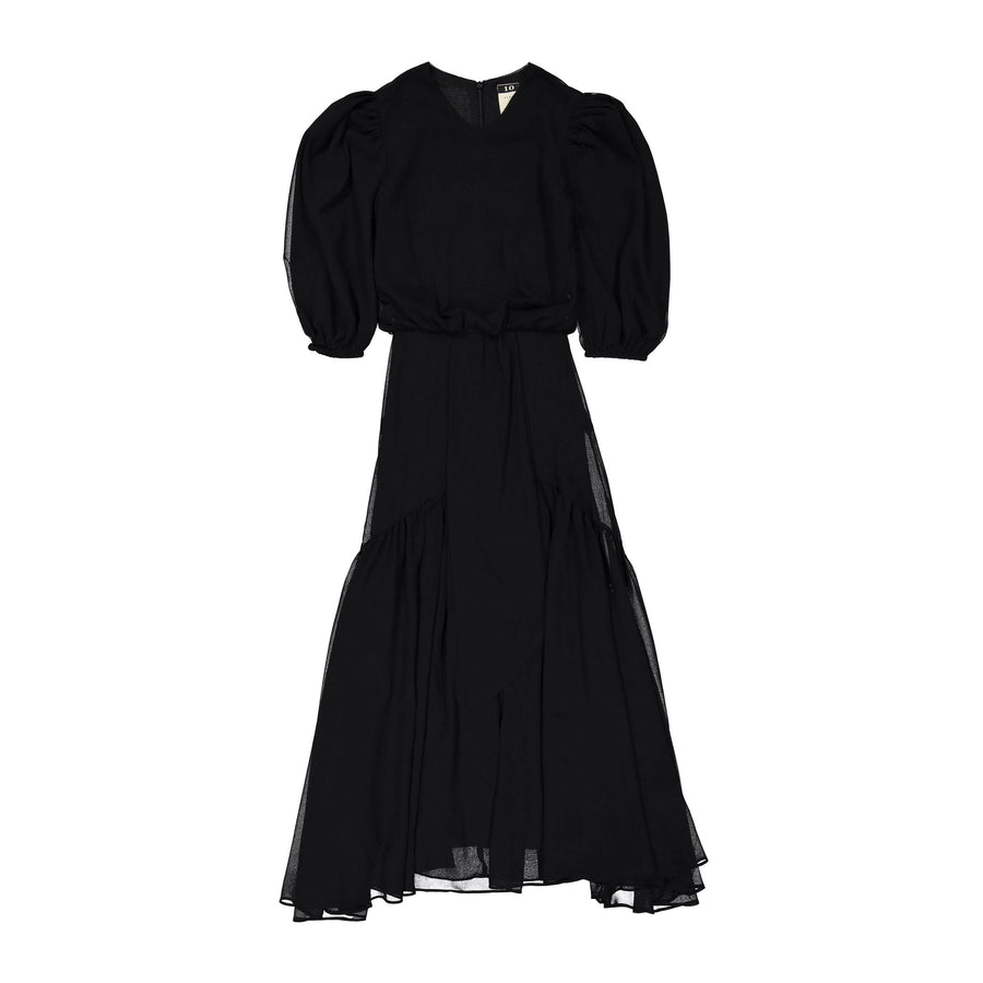 A4 Black Layered Dress