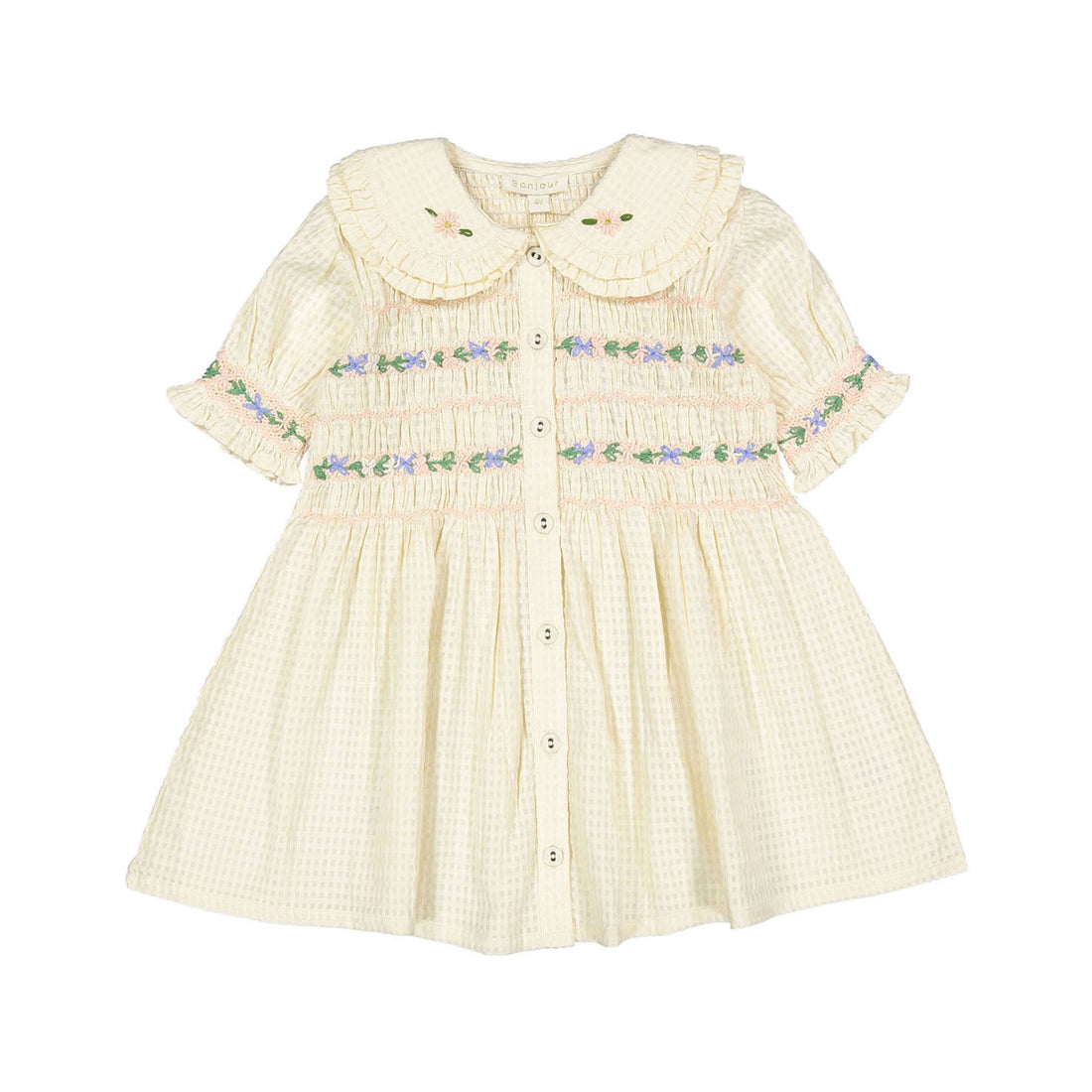 Bonjour Natural Organic Cotton Check Romantic Tunique