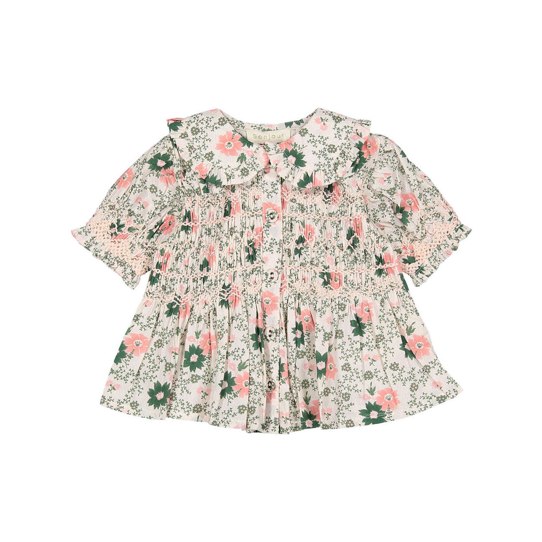 Bonjour Prairie In Bloom Baby Handsmock Blouse