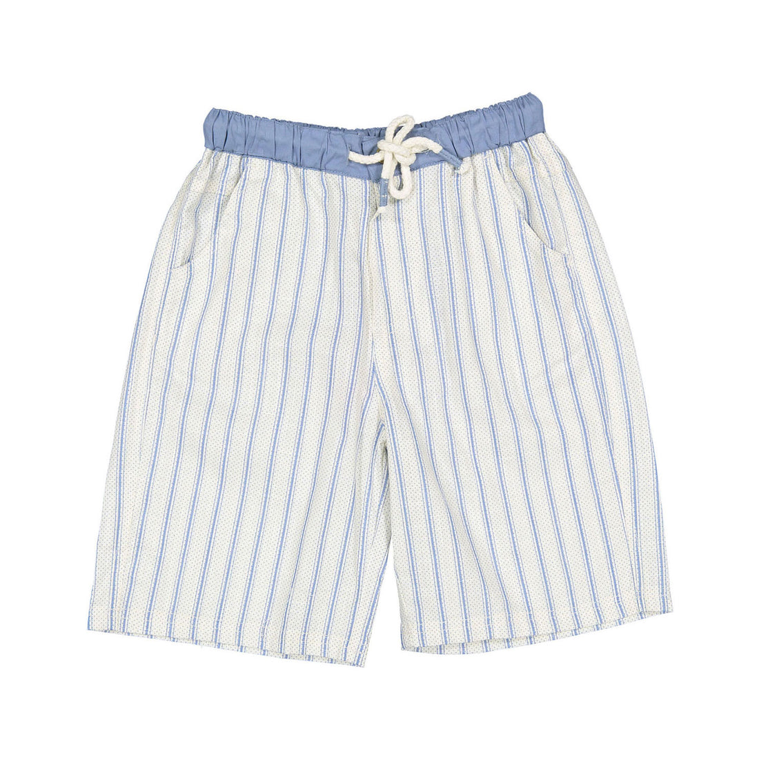Bonjour Blue Mattress Stripes And Dots Boy Bermuda