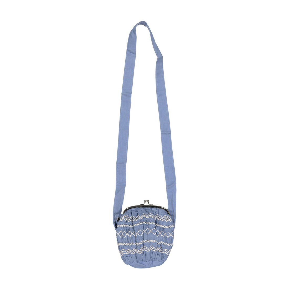 Bonjour Light Blue Organic Seersucker Solid Voile Wallet