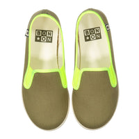 Bonton Khaki Bonton John Slip Ons