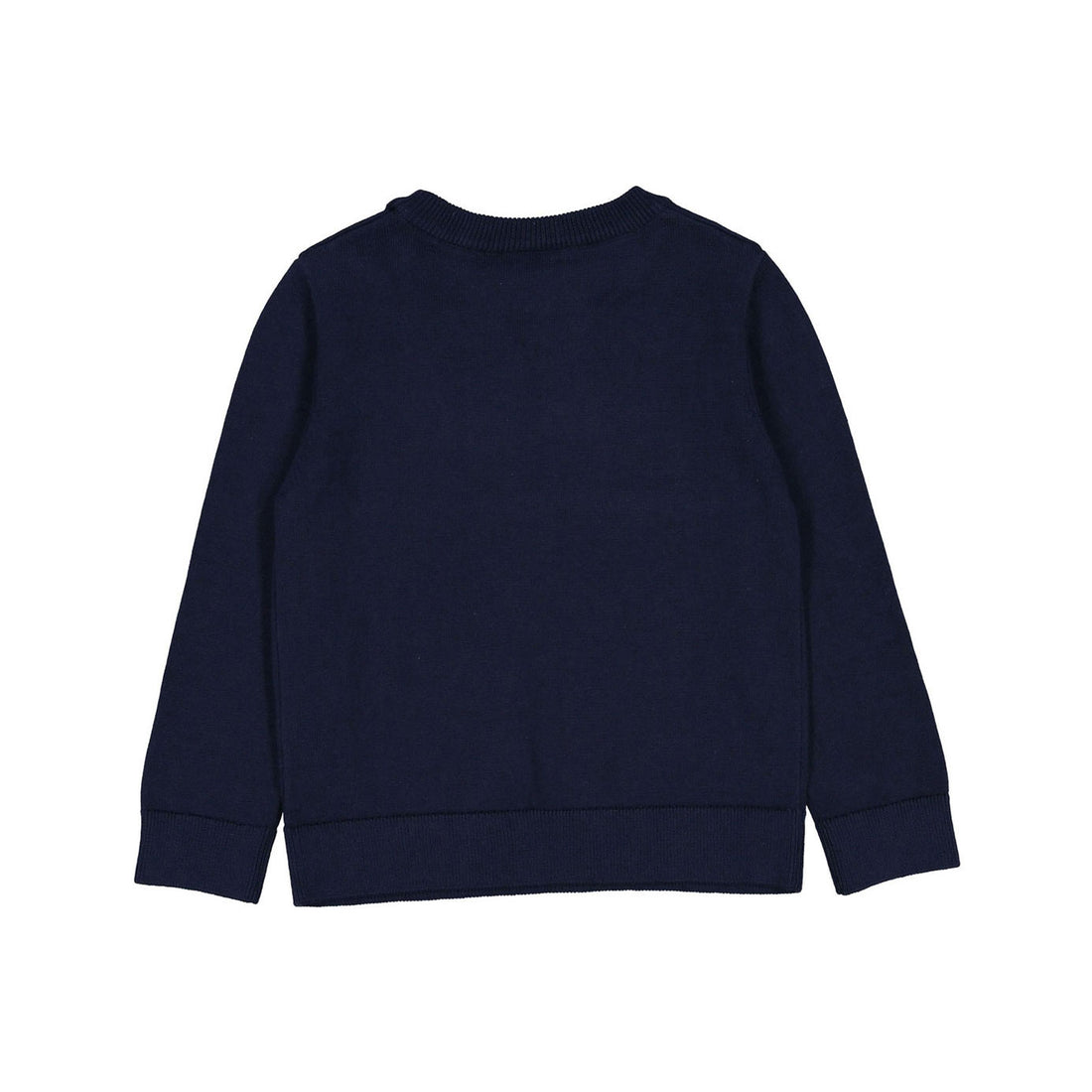 Hugo Boss Navy Mini Me Knit Embossed Logo Sweatshirt