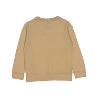 Hugo Boss Brown Mini Me Knit Embossed Logo Sweatshirt
