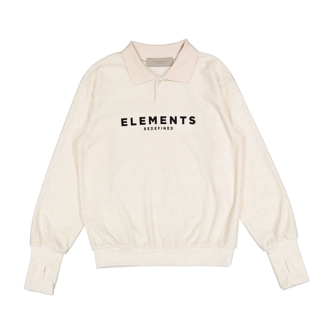 ELEMENTS Soft Cloud Fuzzy Polo Sweatshirt