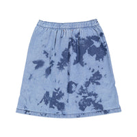Piupiuchick Blue Tie Dye Denim Skirt