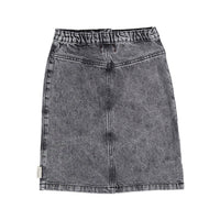 Piupiuchick Black Washed Denim Skirt