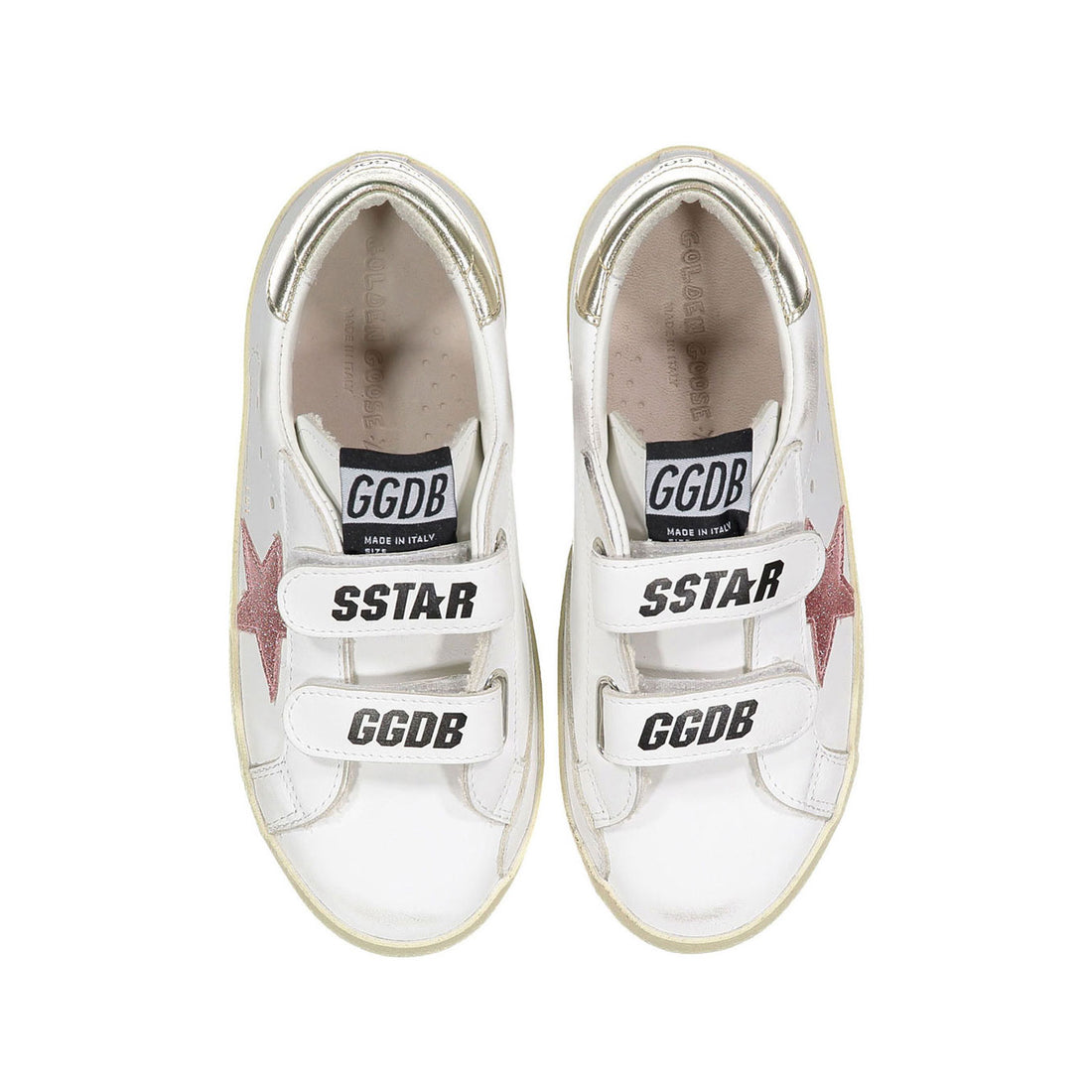 Golden Goose White/Pink Old School Sneaker
