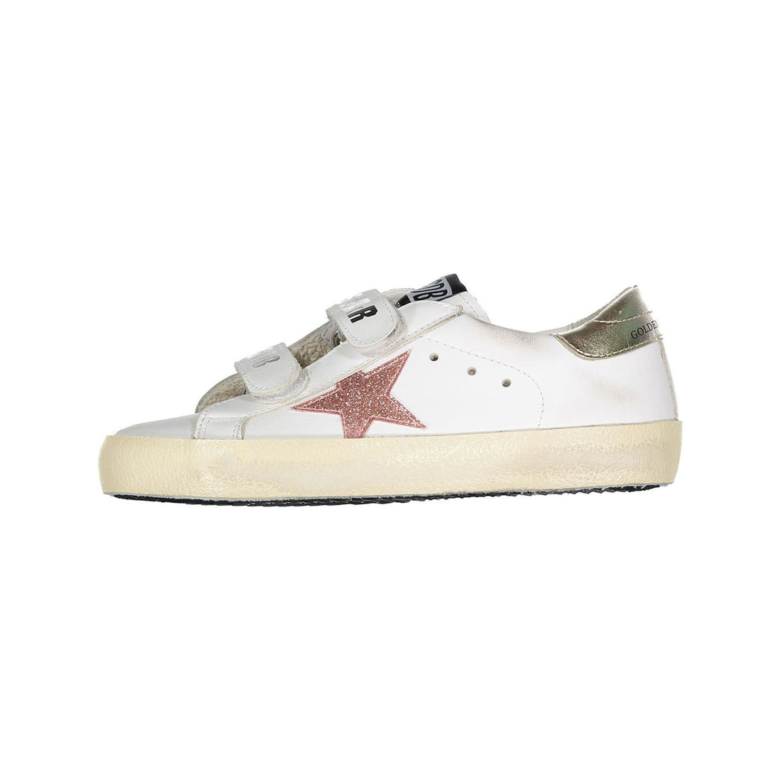 Golden Goose White/Pink Old School Sneaker