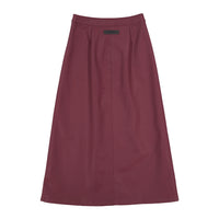 ELEMENTS Bright Umber Leather Maxi Skirt