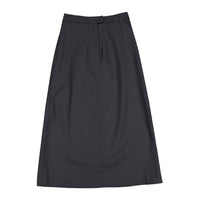 ELEMENTS Jet Black Leather Maxi Skirt