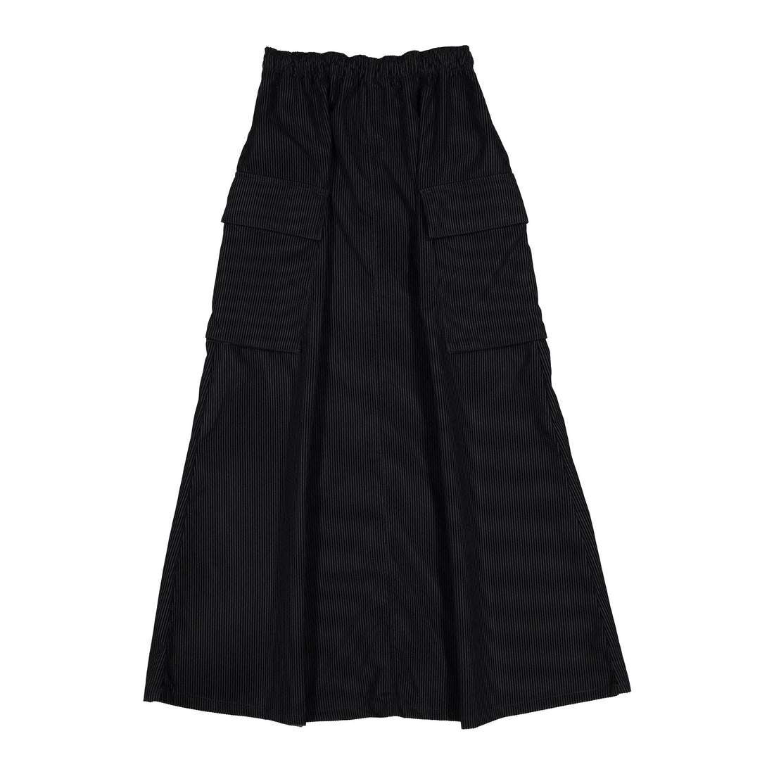 ELEMENTS Jet Black Cord Cargo Maxi Skirt