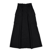 ELEMENTS Jet Black Cord Cargo Maxi Skirt