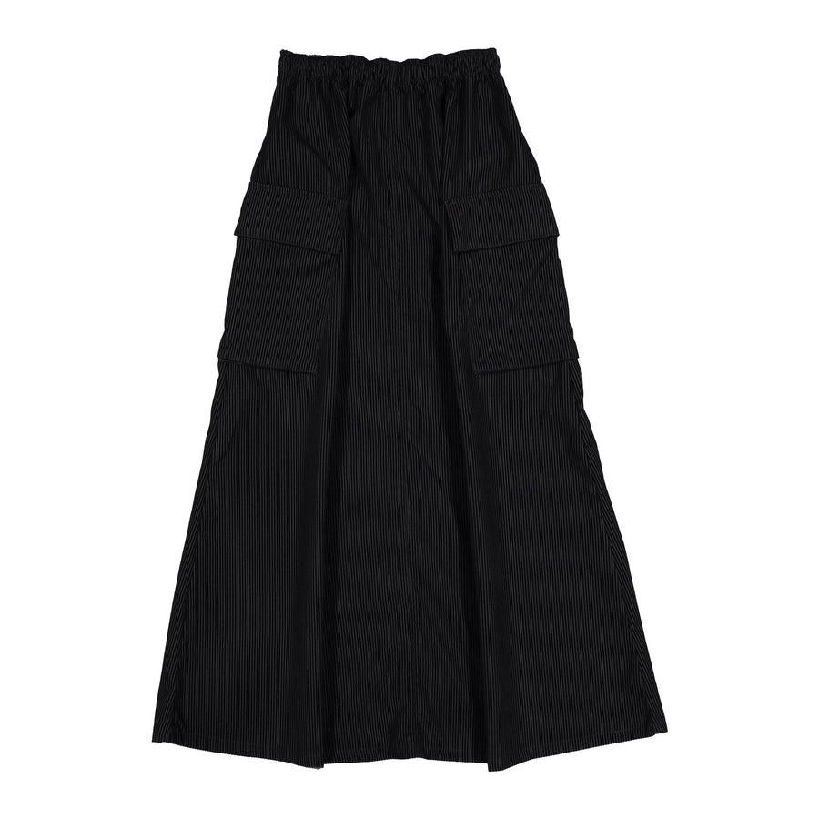ELEMENTS Jet Black Cord Cargo Maxi Skirt