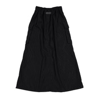 ELEMENTS Jet Black Cord Cargo Maxi Skirt