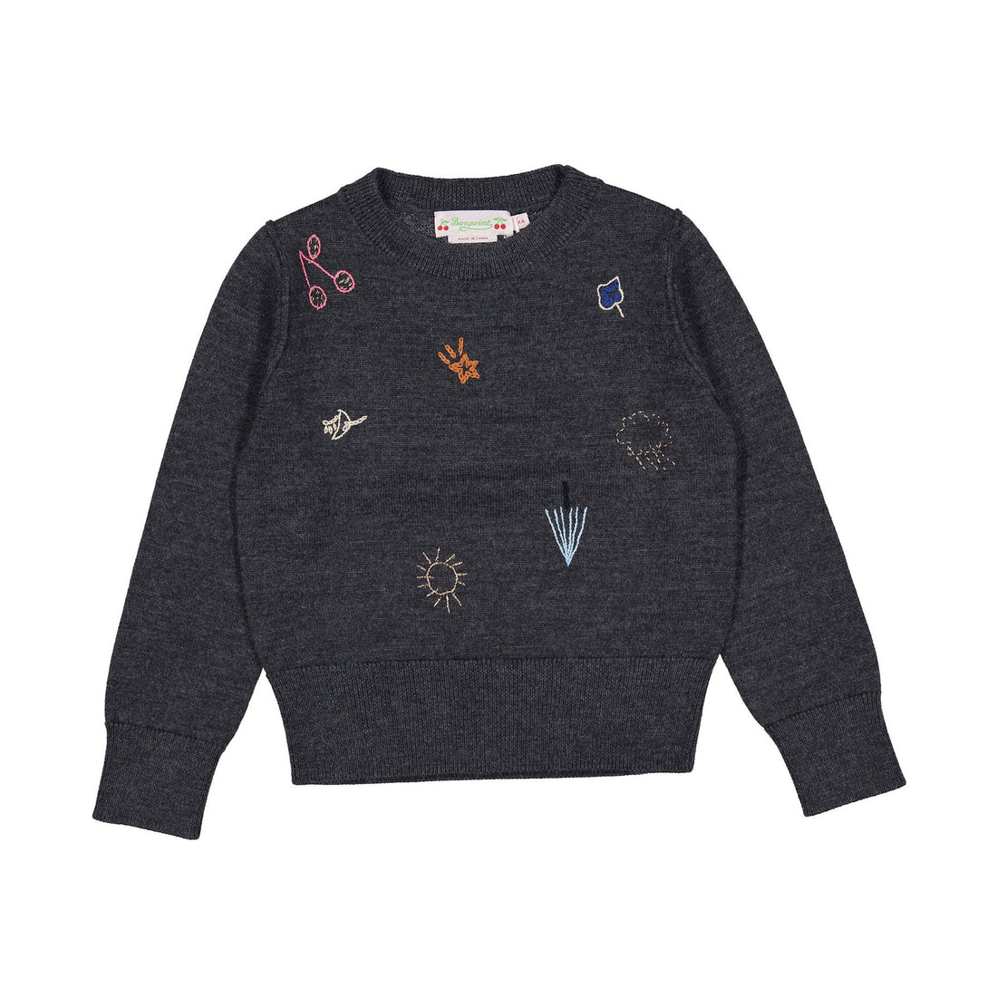 Bonpoint Dark Grey Giannette Pullover