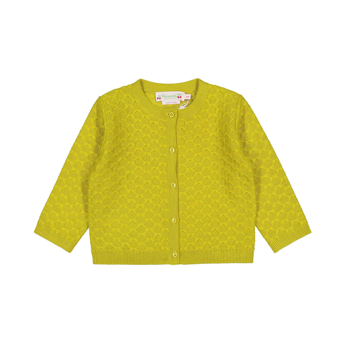 Bonpoint Yellow Garancia Baby Cardigan