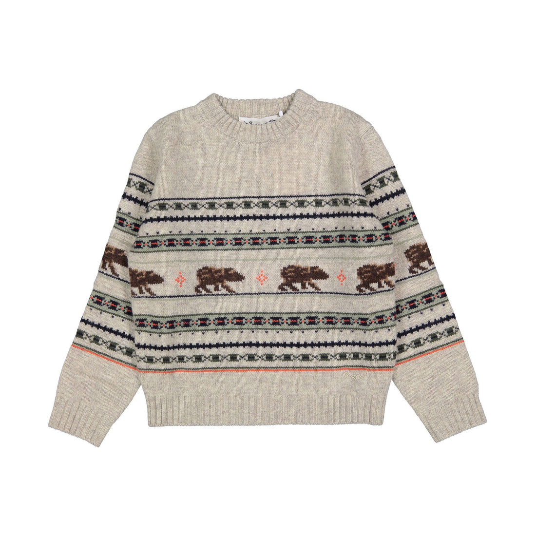 Bonpoint Multicolor Naturel Grande Pullover