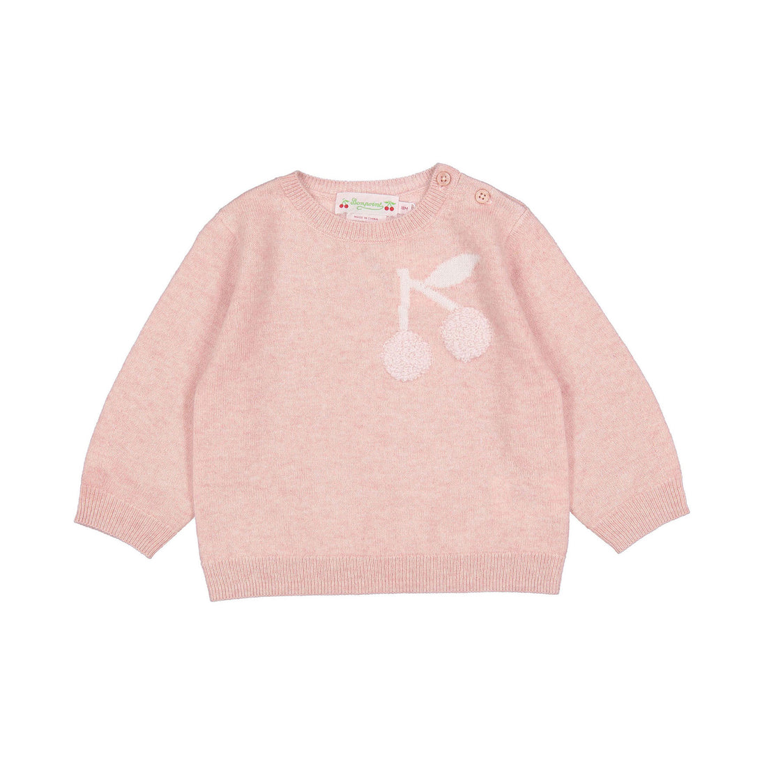 Bonpoint Pink Almire Baby Sweater