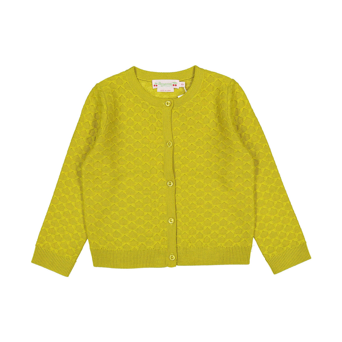 Bonpoint Yellow Garancie Cardigan