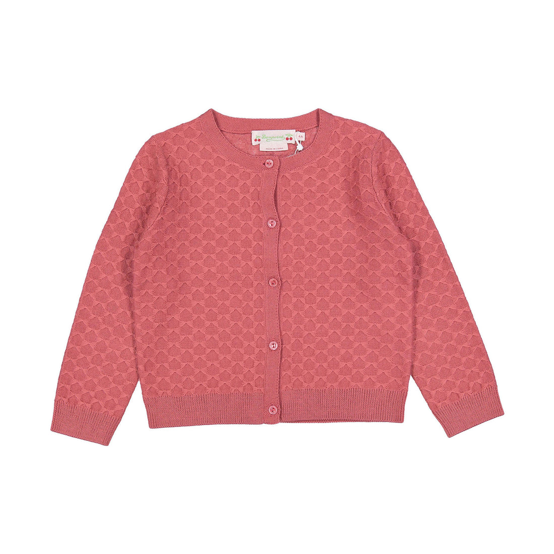 Bonpoint Strawberry Garancie Cardigan
