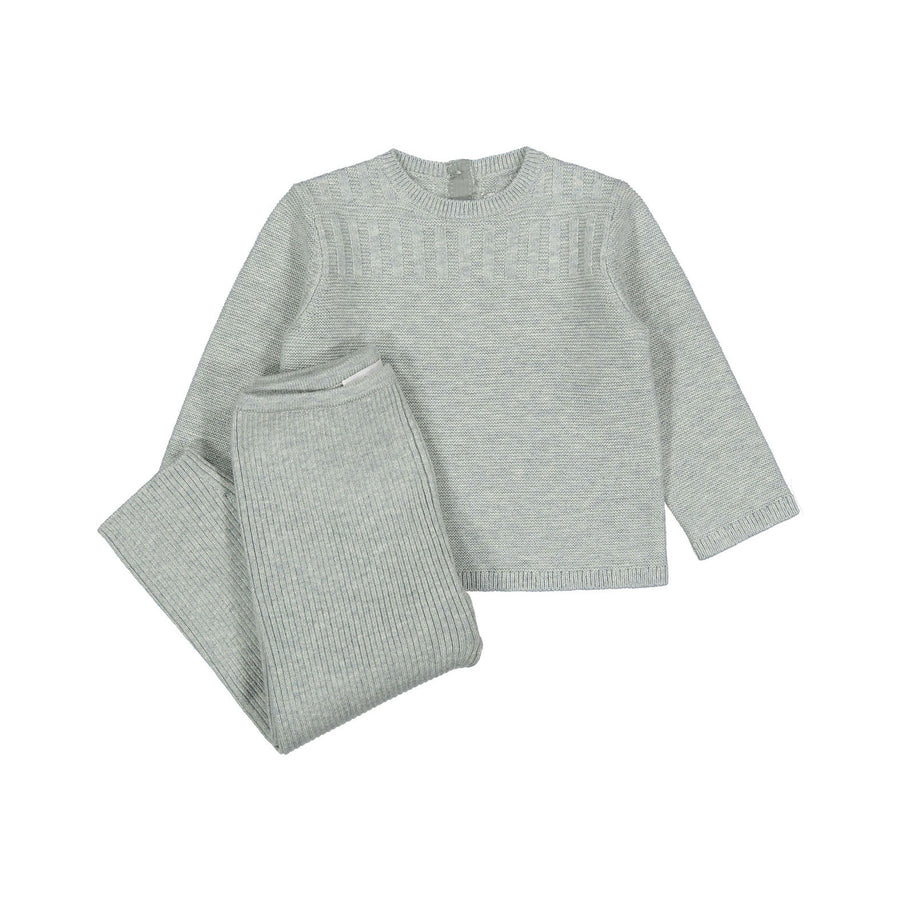 Bonpoint Dove Grey Pullover and Leggings Baby Set