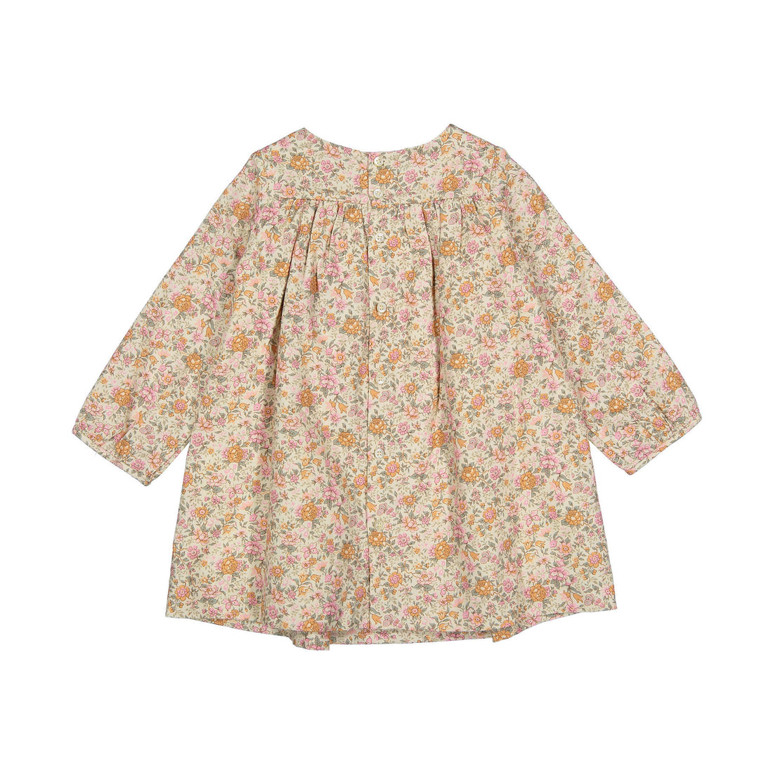 Bonpoint Pale Rose Floral Smockee Felicie Baby Dress
