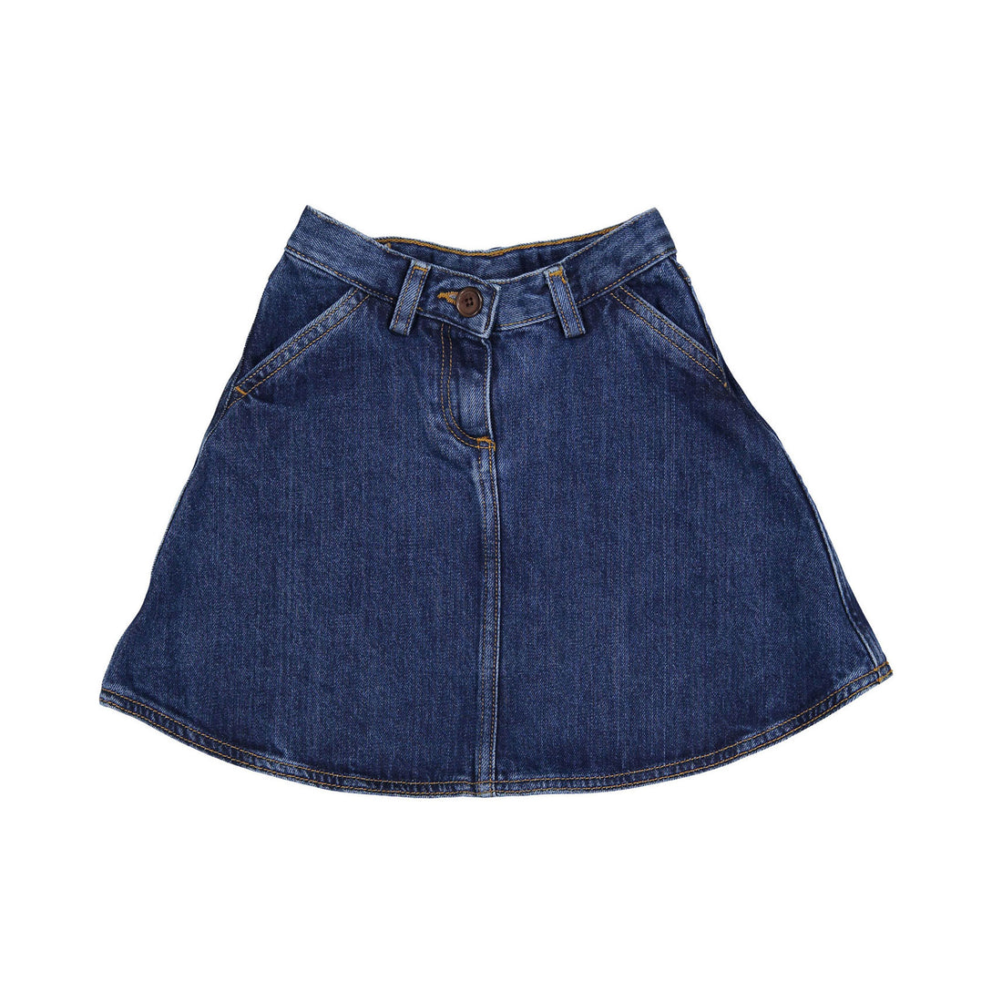 Bonpoint Denim Gingia Skirt