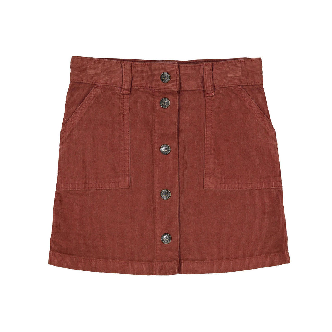 Bonpoint Brown Button Down Dexie Skirt