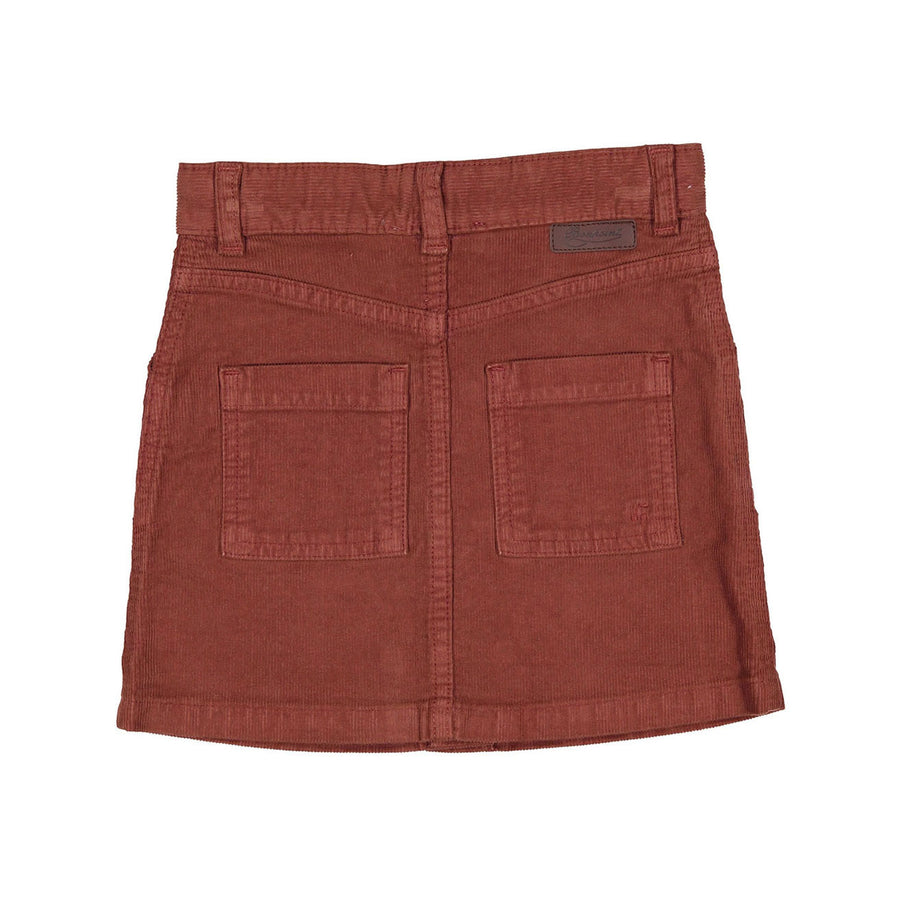 Bonpoint Brown Button Down Dexie Skirt