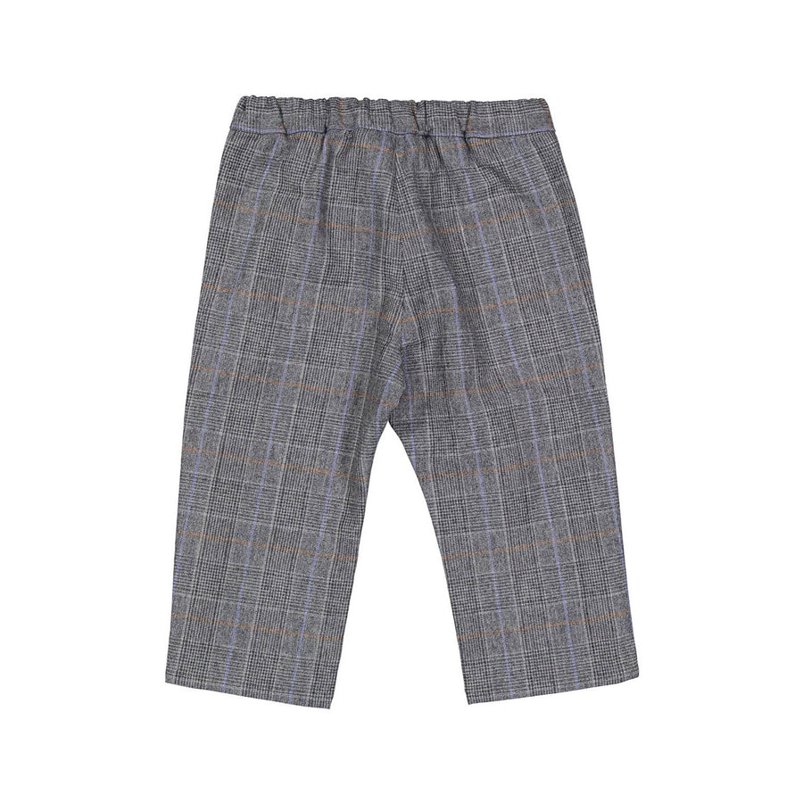 Bonpoint Slate Grey Plaid Thursday Baby Pant