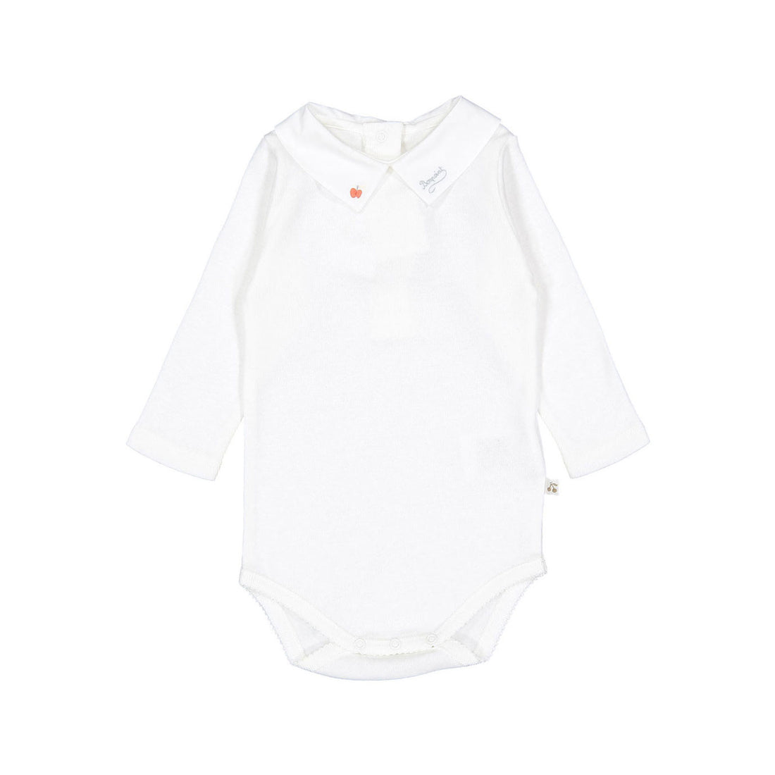 Bonpoint Red Apple Collar September Baby Bodysuit