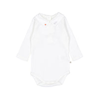 Bonpoint Red Apple Collar September Baby Bodysuit