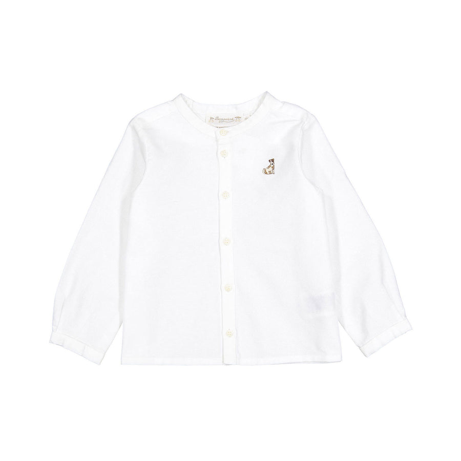 Bonpoint White Button Baby Tunic